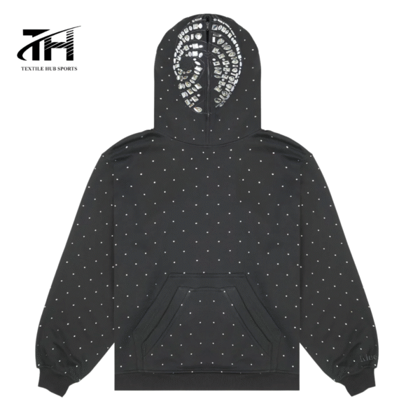 rhinestone hoodie thshd 911