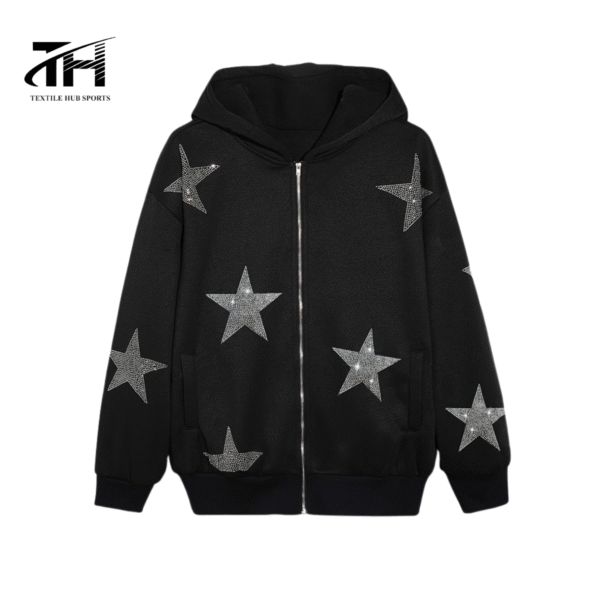 rhinestone hoodie thshd 910